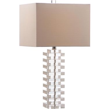 Swift Clear 26.5 Inch Table Lamp with White Shade