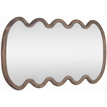 Swirl Large Mirror In Grey