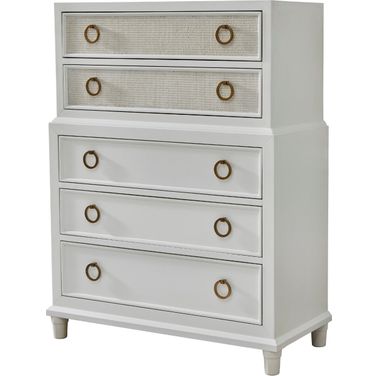 Switchgrass Chest In White