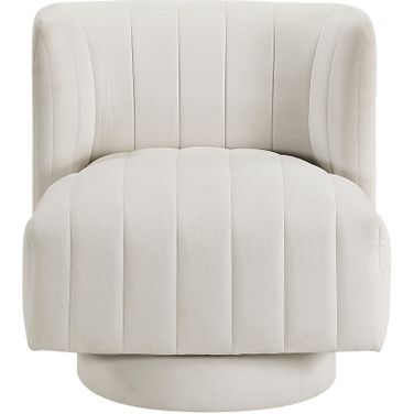 Joyce Swivel Chair In Cream