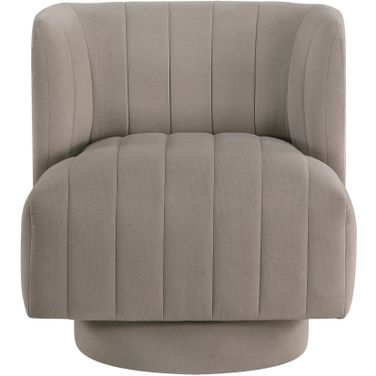 Joyce Swivel Chair In Taupe