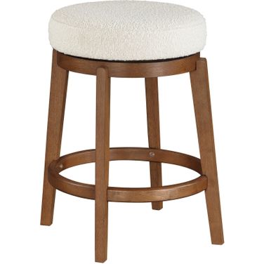 Lily Swivel Counter Height Stool In Brown