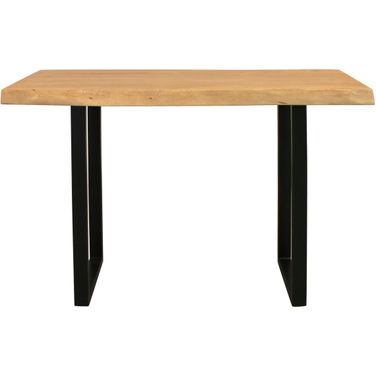 Sycamore Rustic Solid Wood Console Table with Live Edge In Natural