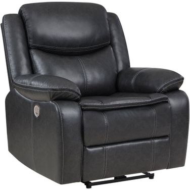 Sycamore Upholstered Power Recliner Chair Dark Grey