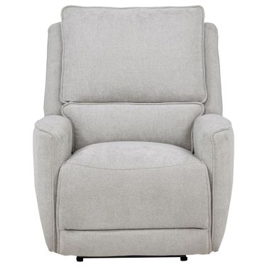 Sylmar Chenille Upholstered Power Recliner In Dove Grey