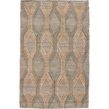Sylmar 6x9 Rug In Natural and Mineral Blue