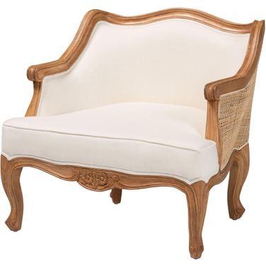 Sylvestra Low Seat Accent Chair In Beige