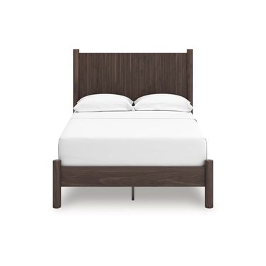 Symarro Full Panel Platform Bed In Brown