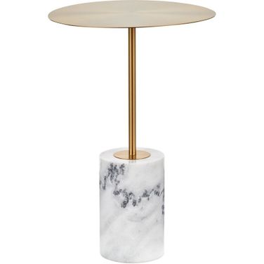 Symbol Side Table In White