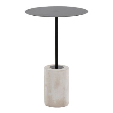 Symbol Side Table In Concrete and Black