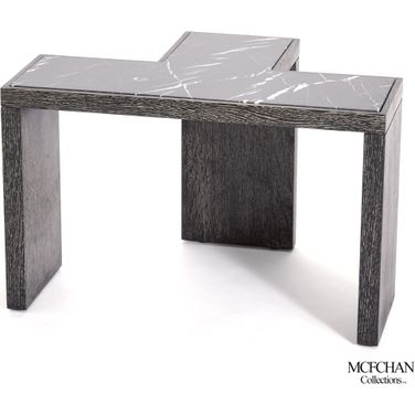 T Flex Table In Black Cerused Oak