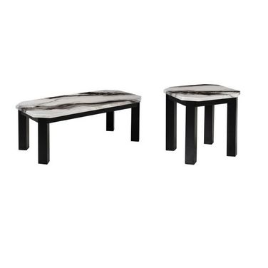 T06 Occasional Table Set In Black and White