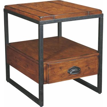 Baja Vintage Umber Rectangular Drawer End Table