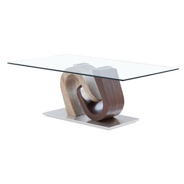 T4126 Coffee Table In Dark Brown and Oak