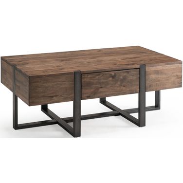 Prescott Rustic Honey Small Rectangular Cocktail Table