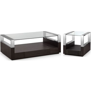 Revere Graphite Rectangular Occasional Table Set