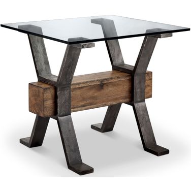 Sawyer Toasted Nutmeg Rectangular End Table