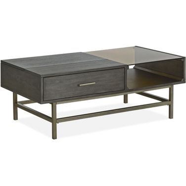 Fulton Smoke Anthracite Lift Top Cocktail Table