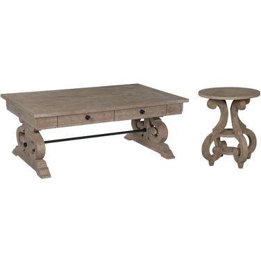 Tinley Park Dove Tail Grey Rectangular Occasional Table Set