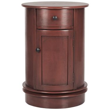 Tabitha Red Swivel Accent Table