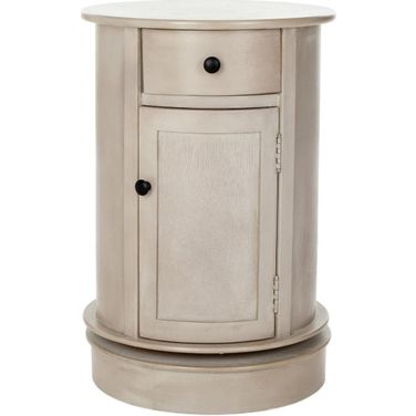 Tabitha Vintage Grey Swivel Accent Table