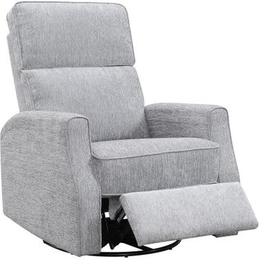 Tabor Swivel Gliding Recliner In Gray Graphite