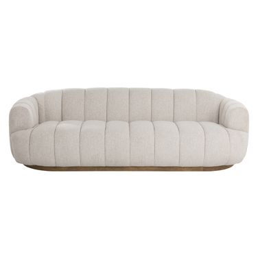 Tadeo Sofa In Warm Brown and Dove Cream