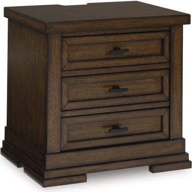 Taffenbrook Nightstand In Medium Brown
