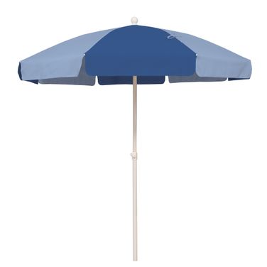 Tahiti 6.5' Beach Umbrella with Fiberglass Ribs In Ocean Blue and Ice Blue