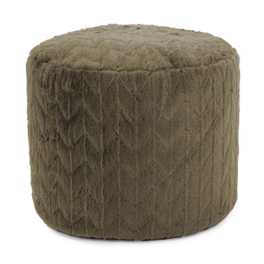 Tall Pouf Angora In Moss