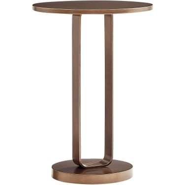 Tallulah Round Accent Table In Antique Bronze