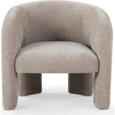 Tamlyn Performance Fabric Accent Chair In Light Brown