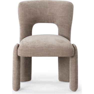 Tamlyn Performance Fabric Dining Chair In Light Brown