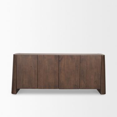 Tammar Wood 4-Door Sideboard In Brown