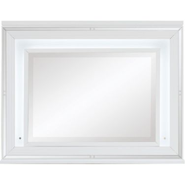Tamsin White Metallic Mirror