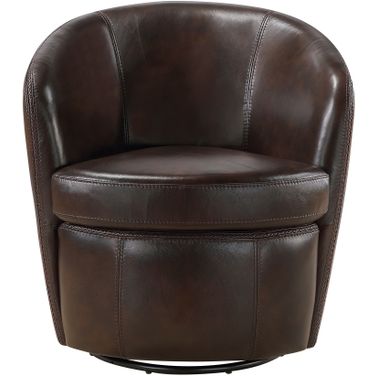 Tanner Swivel Chair In Brown