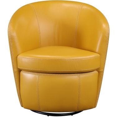 Tanner Swivel Chair In Yellow