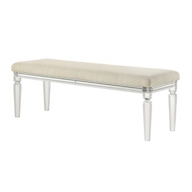 Tarian Bench In Pearl White
