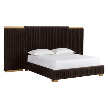Tarrant King Platform Bed In Diamond Mink