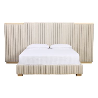 Tarrant King Platform Bed In Monument Oatmeal