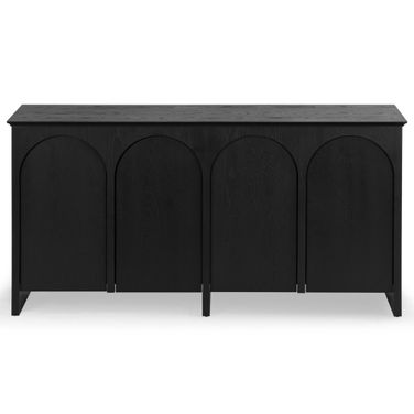 Tashalie 4 Door Wood Sideboard In Black