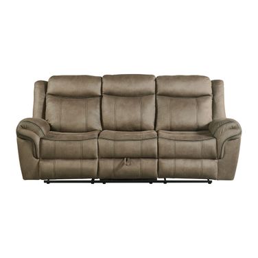 Tasso Motion Sofa with Dropdown In Brown