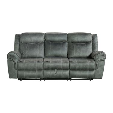 Tasso Motion Sofa with Dropdown In Charcoal