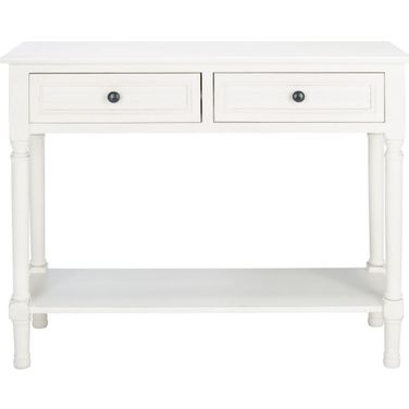Tate 2Drw Console Table in Distressed White