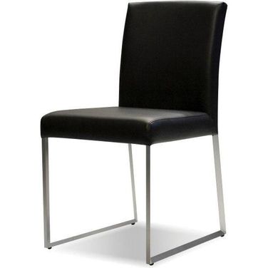 Tate Black Leatherette Dining Chair - Set of 2