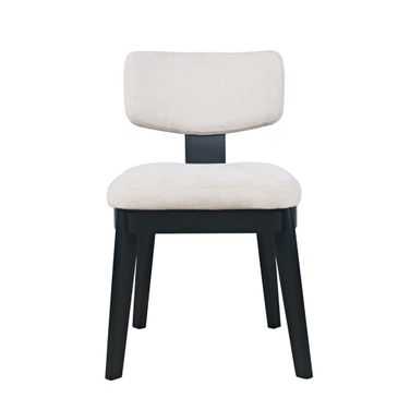 Tate Split Back Upholstered Dining Chair Set of 2 In Black