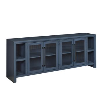 Tatum 84 Inch Console with 4 Doors In Malta Blue