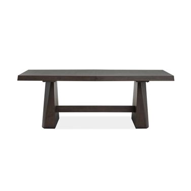 Tauren Extendable Double Pedestal Dining Table In Coffee Bean