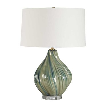 Tausha Table Lamp In Blue and Green