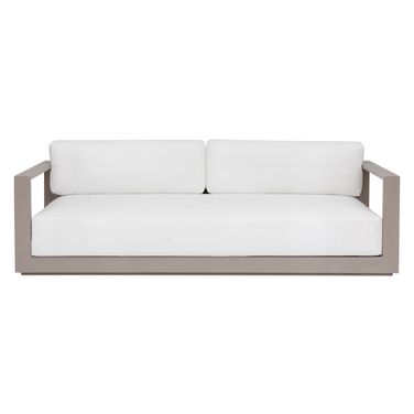 Tavira Sofa In Greige and Stinson White
